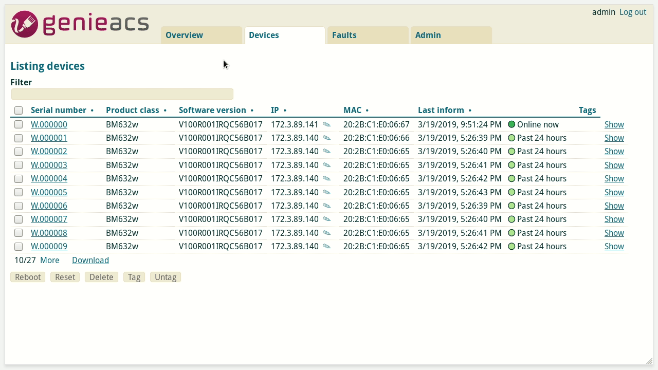 New query language screenshot